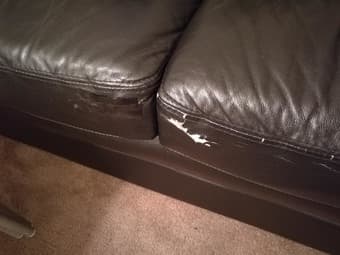 leather sofa - $30 (OBO) 3