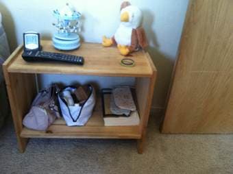 cabinet ($20), bookshelves ($20) and nightstand ($10) 1