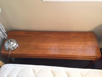 Table $20 and metal storage shelf $5 2