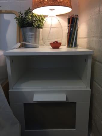 IKEA white nightstand - $30 1