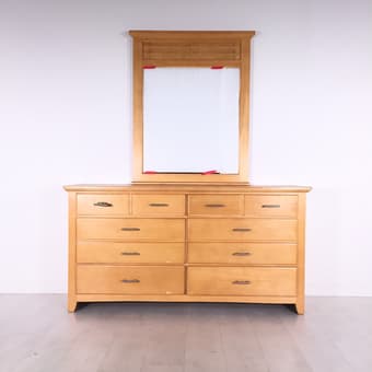 Macy's 6-drawer dresser + mirror - $200 OBO 1