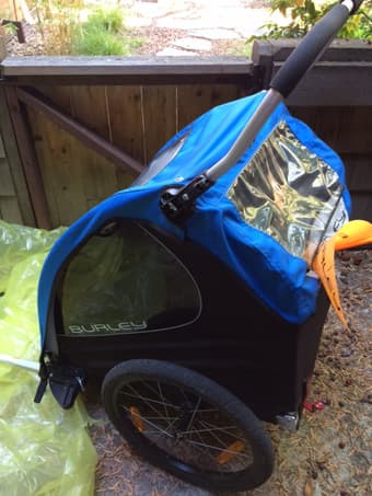 Burley "Encore" bike trailer w/ capacity for two kids $200 2