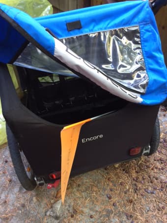 Burley "Encore" bike trailer w/ capacity for two kids $200 3