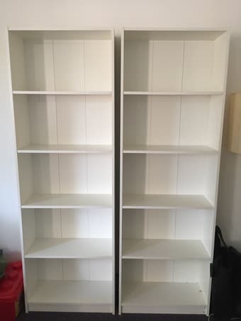 Three Ikea bookshelves, $30 1