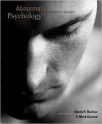 PSYCH 95 (Abnormal Psychology) Textbook for $75 1