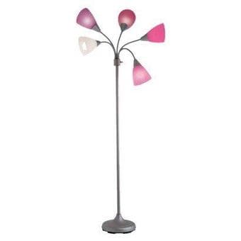 5-head white floor lamp for $15 1