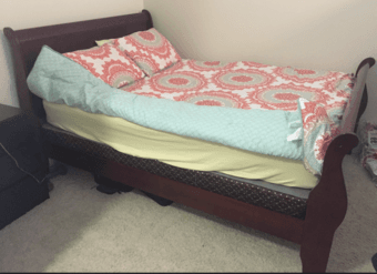 QUEEN BED FRAME with BOX and MATTRESS $185 2