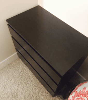 3 Drawer Wooden Nightstand $60 2