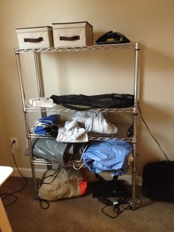 Metal Shelving Unit LIKE NEW 1