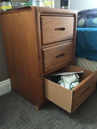 Nightstand, Lounge Chair, Floor Lamp - CHEAP! $10 each 2