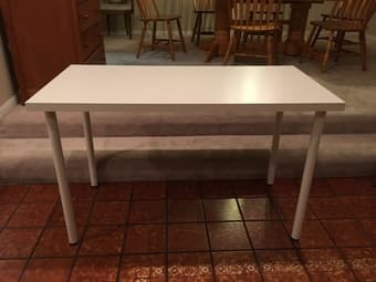 IKEA desk, white, perfect condition. Like new. $20. 1