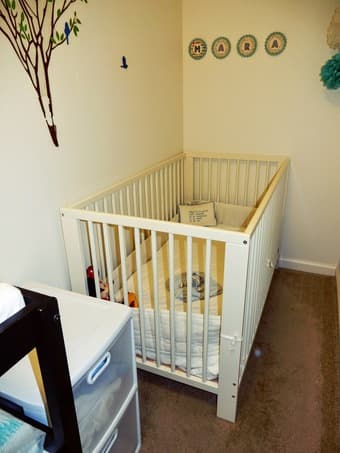 Ikea crib and Graco High chair 2