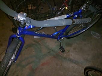 $25 Men's blue cruiser. Ideal for riders around 6 feet 1