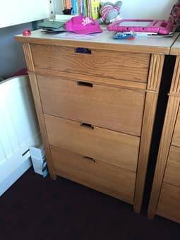 FREE FURNITURE: Queen bed frame, dresser, bookcase 3