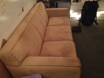 7ft suede couch $160 1