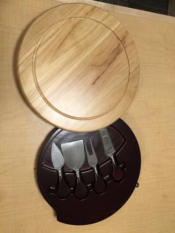 cheese board with cheese tools $20 1