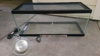 Terrarium + UV light - $80 OBO 1