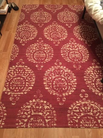 World Market Rug and Rug Liner $90 1