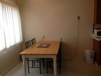 One furnished apartment (825 Sq Ft): 1bedroom/1living/1bath/1kitchen 3