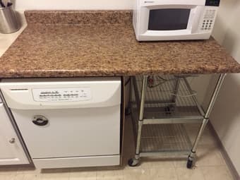 dishwasher w/counter-top and shelf - $150 1