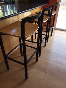 Bar stools, rug, foam mattress topper for sale 3