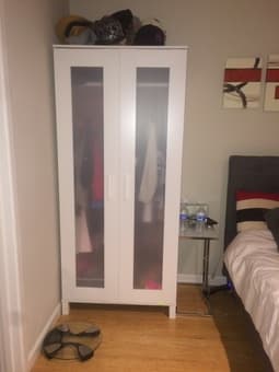 Like New IKEA White Dresser and Wardrobe 1