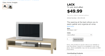 Beautiful White TV stand  - $15 (Originally $50) 2