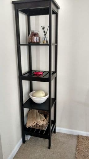 Furniture - HEMNES Shelving unit, black-brown stain 1