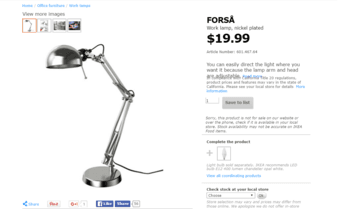 Desk Lamp - $15 (Originally $20) 2