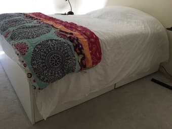 Queen sized mattress and bed 2