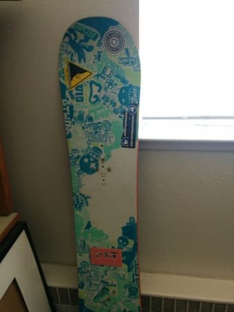 snowboard ($20) snowboard boots ($15) 1
