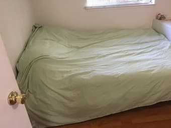 IKEA full size bed frame + mattress - $200 1