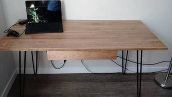 Office Desk, Hardwood - $350 (mountain view) 2