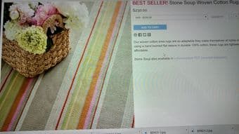 COTTON RUG - from Dash & Albert  - Very New !!! 1