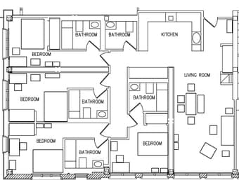 Subletting 1 bedroom in Munger(4BR/4.4BA) available 8/1-9/1 2