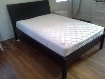 $150 IKEA Full-Size Bed, Slatted Base, and Mattress For Sale! 1