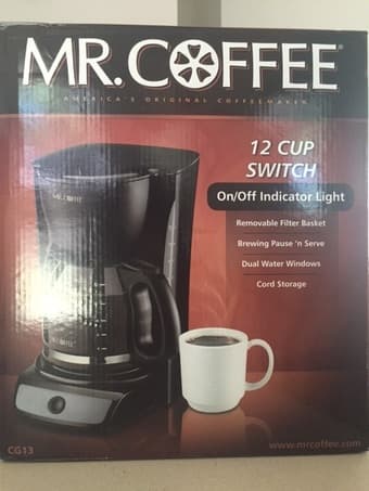 Mr. Coffee 12 Cup Coffeemaker - $12 2