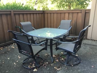Martha Stewart Patio table and chairs 1