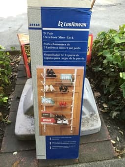 FREE 21 pair over door shoe rack 1