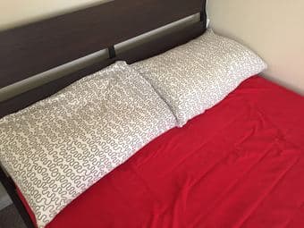 MOVING SALE -- Bedframe / Mattress / Duvet / Pillows (IKEA everything) 2