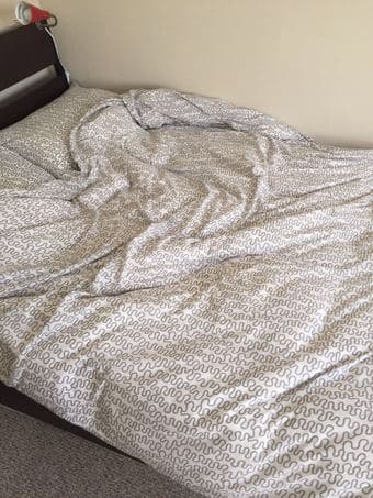 MOVING SALE -- Bedframe / Mattress / Duvet / Pillows (IKEA everything) 3
