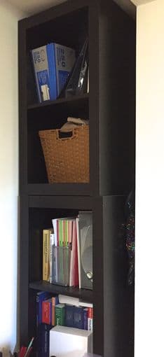 MOVING SALE - Mattress, bed frame, shelves, end tables 3
