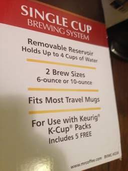 Mr. Coffee Single Cup Coffee maker with 30 Starbucks K-Cups $70 2