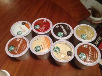Mr. Coffee Single Cup Coffee maker with 30 Starbucks K-Cups $70 3