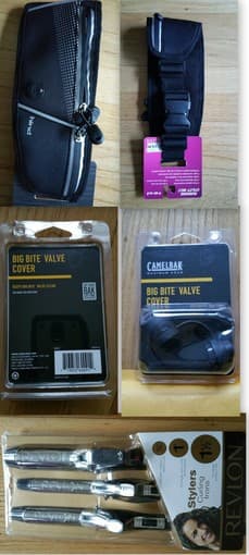 Waist pack/pouch, curling irons and CamelBak Bite Valve Cover - $5 1