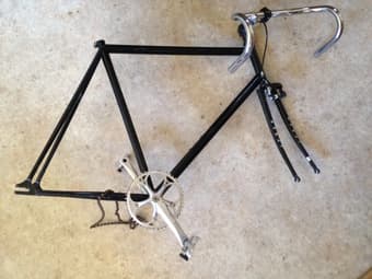58" Surly single speed frame with crankset, headset, brake - $350 1