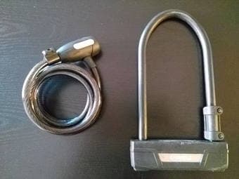 MOVING SALE: U-Lock+Spiral lock ($45 OBO) 1