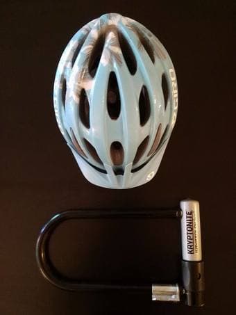MOVING SALE: Helmet+U-Lock ($50 OBO) 1