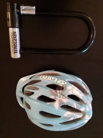 MOVING SALE: Helmet+U-Lock ($50 OBO) 2