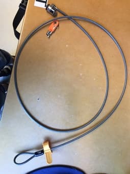 Kensington laptop lock - $10 1